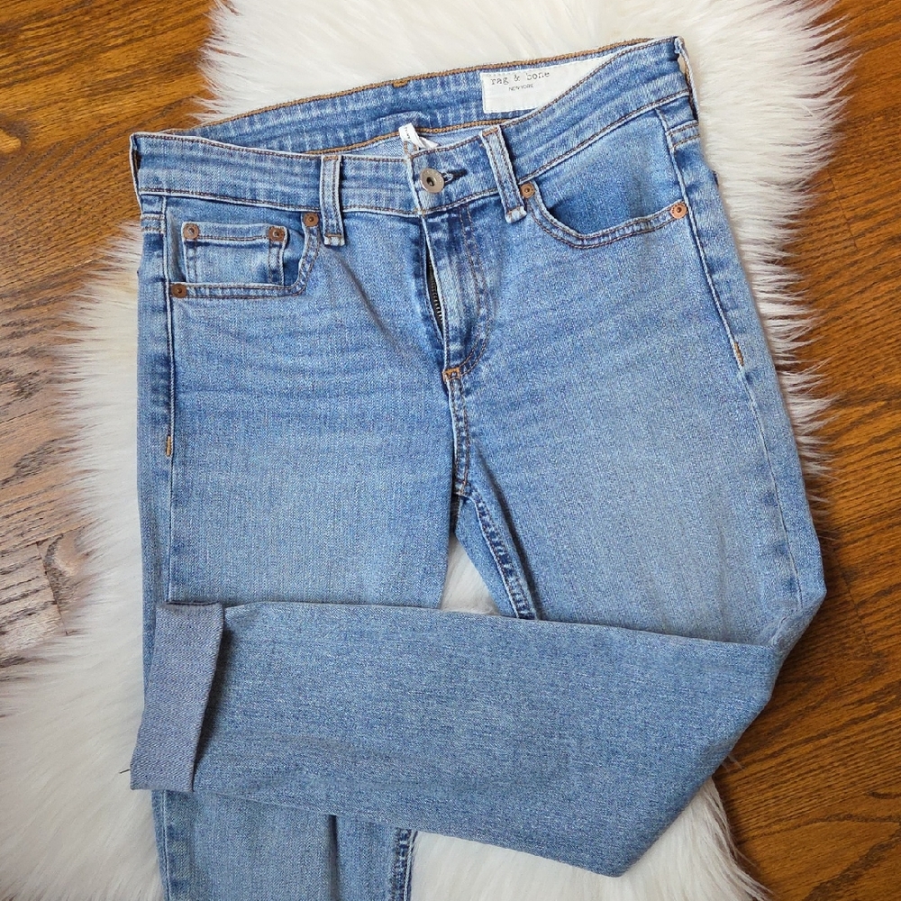 rag & bone Light Blue Skinny Jeans